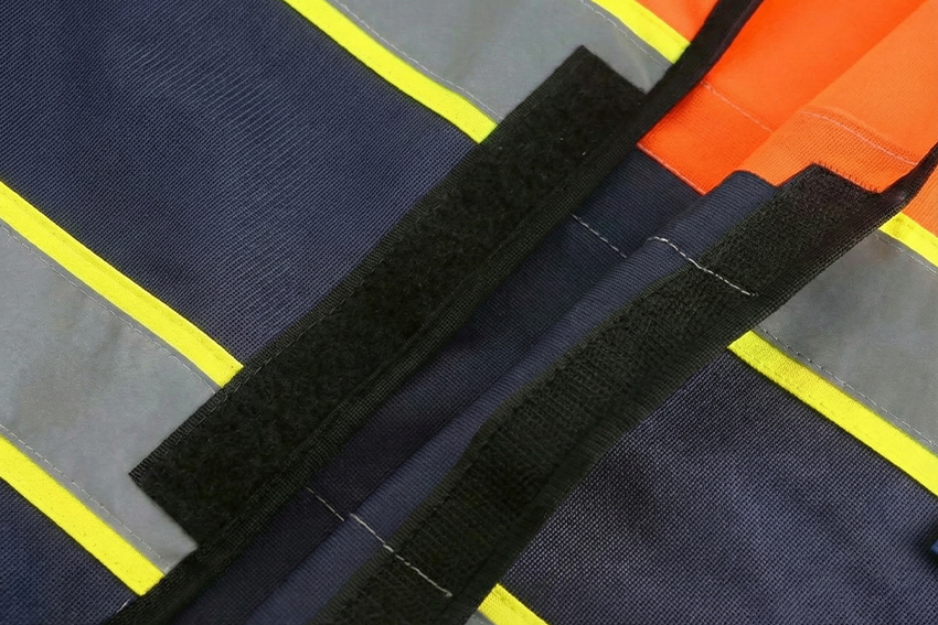 HIGH-VISIBILITY | BASIC VEST | Orange and Black 1inch Reflective tape and contrast tape